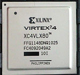 1148FCBGA Ic Electronic Components XC4VLX80-10FFG1148I IC FPGA 768 I/O